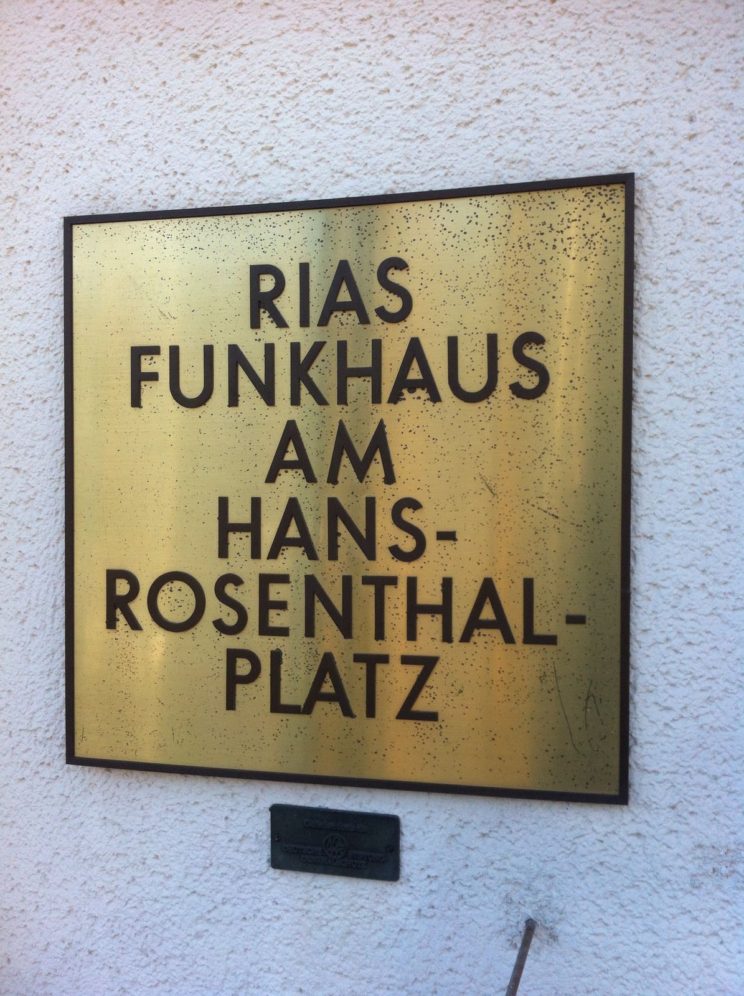 Rias Funkhaus am Hans Rosenthal-Platz