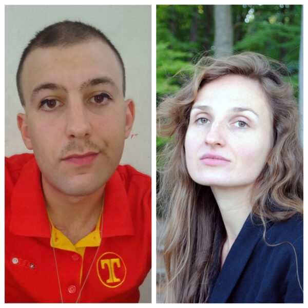 Die Kandidat*innen des 26. open mike | Heute: Kyrill Constantinides Tank & Astrid Ebner