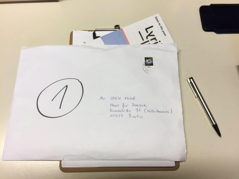 27. open mike | erste Einsendug