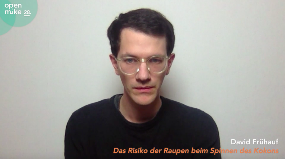 David Frühauf liest »Das Risiko der Raupen beim Spinnen des Kokons«